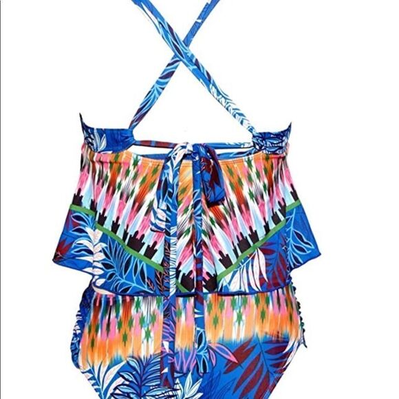 Floral & leaf Bikini Ruffle Colorful - Picture 9 of 11